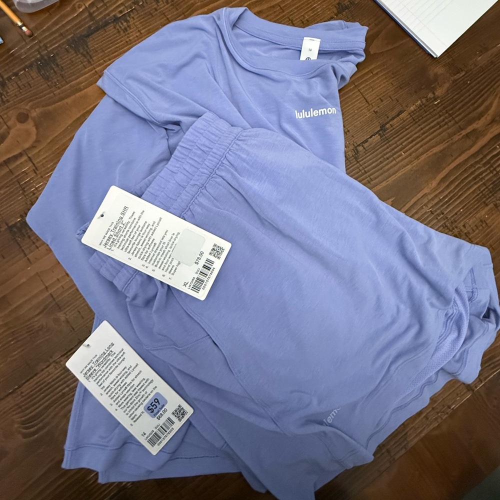 lululemon dusty lilac matching set NWT 14/XL